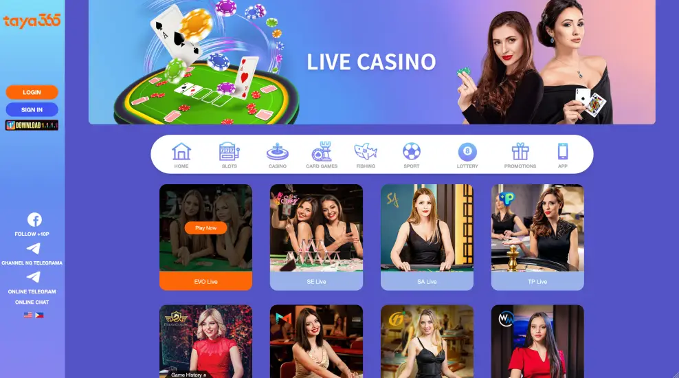Play Crazy Time at Taya365 Casino