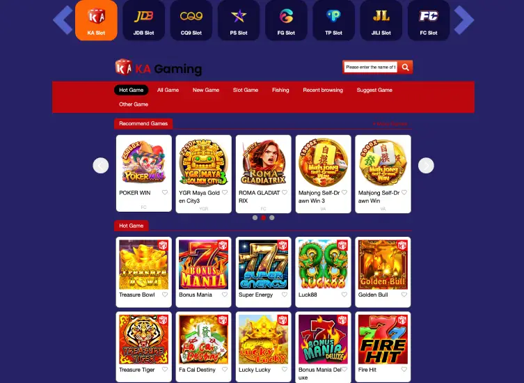 Taya365 casino games catalog